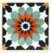 de 18 placas de azulejos ornamentales de la Comisión de delimitación afgana Pl 04 - Comisión de delimitación afgana — vista de la obra