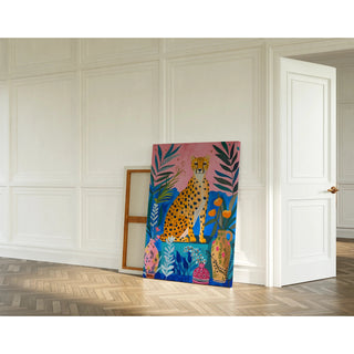 Tableau Guépard - Élégance et Couleurs Vives