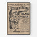 Póster vintage de la 3a Exposición Internacional de Blanco y Negro, París 1888