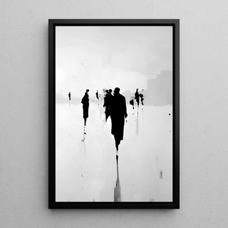 Tableau décoratif design - Silhouettes Urbaines