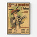 Póster publicitario vintage - La prensa 2 folletines por día