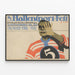 Póster vintage deportivo 5. Festival de deportes en interiores Berlín — cuadro enmarcado en la pared