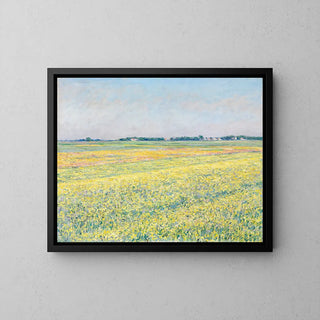 Reproduction tableau | La Plaine de Gennevilliers, Champs Jaunes - Gustave Caillebotte | Poster - Toile - Aluminium