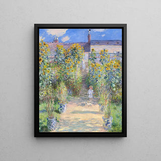 Le Jardin de Monet à Vétheuil - Claude Monet | Reproduction Tableau Décoration murale affiche copie