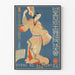 Póster vintage de danza folclórica japonesa