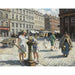 Reproduction of the painting À Trianglen, Copenhagen, on a hot summer day - Paul Fischer