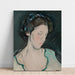 Reproduction of the painting A portrait of a young woman, thought to be Peggy MacRae Samuel - John Peploe