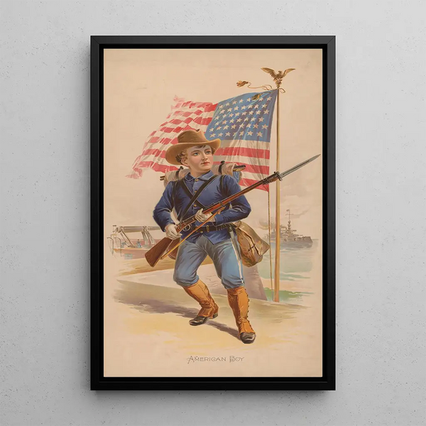 Reproduction of the painting American Boy Painting - A Nielen