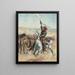 À la tête d'une bousculade - A. W. Elson — framed artwork on a wall