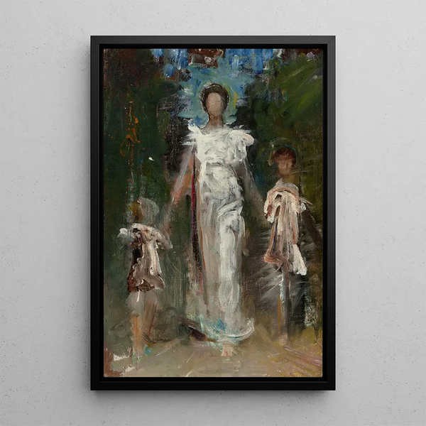 Reproducción del cuadro Estudio preliminar para una Virgen - Abbott Handerson Thayer