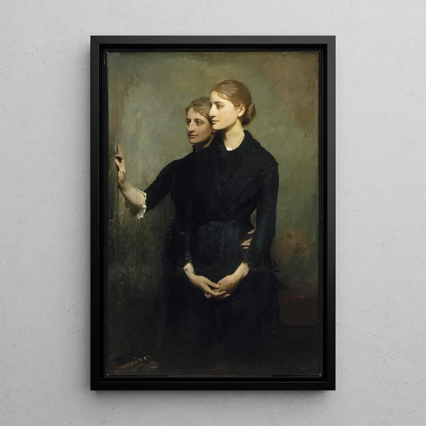 Las Hermanas - Abbott Handerson Thayer — cuadro enmarcado en la pared