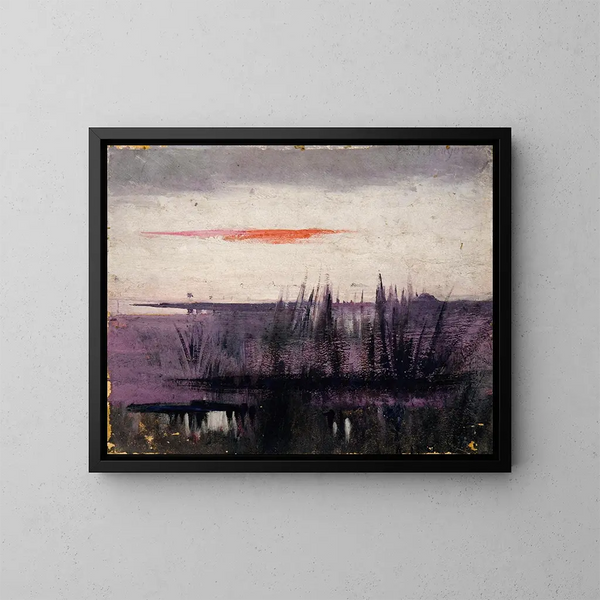 L'étude du ciel simulé par des flamants roses pour le livre sur la coloration dans le règne animal - Abbott Handerson Thayer — framed artwork on a wall