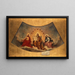 The Eternal Father, Christ, and the Virgin - Abel de Pujol — framed artwork on a wall