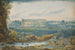 Vista extendida del Coliseo y del Arco de Constantino con personajes en primer plano - Abraham Louis Rodolphe Ducros — vista de la obra