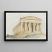 Temple de la Concorde en las paredes de la antigua Agrigente - Abraham Louis Rodolphe Ducros — cuadro enmarcado en la pared
