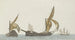 Three ships, two spronares of Scilla, and a tartane - Abraham Louis Rodolphe Ducros — artwork view