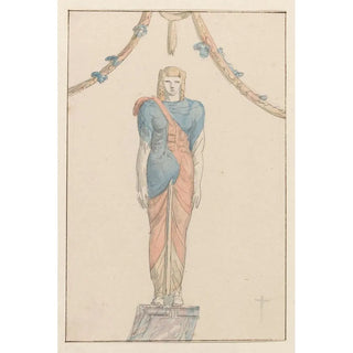 AbrahamLouisRodolphe Ducros - Figuur in relif op tempel van Isis te Pompei.webp