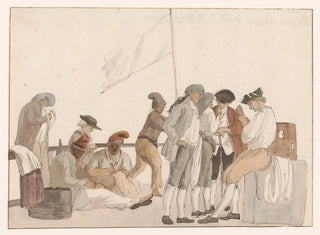 AbrahamLouisRodolphe Ducros - Gezelschap aan boord van schip lHeureuse Marianne.webp