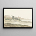 View of Barletta located on the coast - Abraham Louis Rodolphe Ducros — framed artwork on a wall