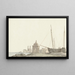 View of the city of Molfetta on the coast - Abraham Louis Rodolphe Ducros — framed artwork on a wall