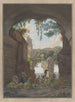 Interior de los baños de Caracalla - Abraham Louis Rodolphe Ducros — vista de la obra