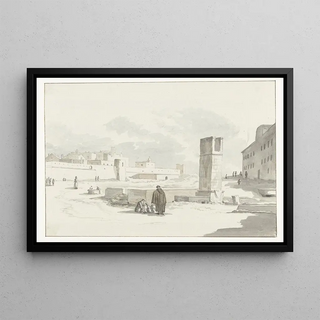 AbrahamLouisRodolphe Ducros - Stadsgezicht in Giovenazzo.webp