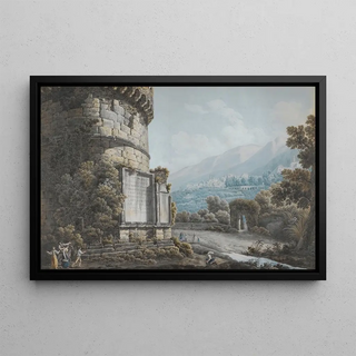 AbrahamLouisRodolphe Ducros - The Tomb Of Plautius Lucanus Near The Ponte Lucano.webp
