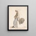 Fils du capitaine Eri with a violin - Abraham Louis Rodolphe Ducros — framed artwork on a wall