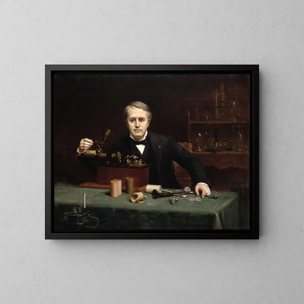 Thomas Alva Edison - Abraham Archibald Anderson — framed artwork on a wall