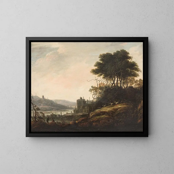 Paisaje - Abraham Bloemaert — cuadro enmarcado en la pared