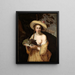 Bergère con un cuenco de uvas - Abraham Bloemaert — cuadro enmarcado en la pared