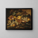 Granadas y otras frutas en un paisaje - Abraham Brueghel — cuadro enmarcado en la pared