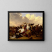 Batalla de Bosworth - Abraham Cooper — cuadro enmarcado en la pared