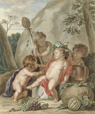 Abraham Delfos - Kinderbacchanaal after Jacob de Wit.webp