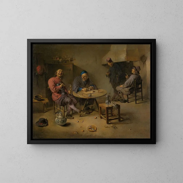 La Taverne - Abraham Diepraam — cuadro enmarcado en la pared