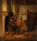 Two farmers drinking by the fire - Abraham Diepraam — artwork view