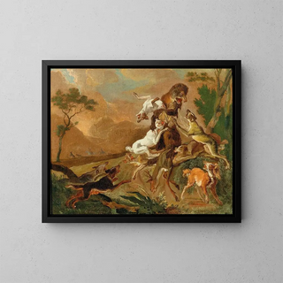 Abraham Hondius - Hounds attacking a bear.webp