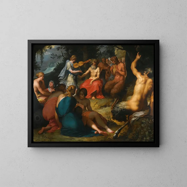 El Juicio de Midas - Abraham Janssens — cuadro enmarcado en la pared