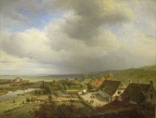 Abraham Johannes Couwenberg - Hilly Landscape near Wageningen.webp