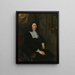 Retrato de Pieter de la Court - Abraham Lambertsz van den Tempel — cuadro enmarcado en la pared