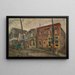 Calle en el Bronx - Abraham Manievich — cuadro enmarcado en la pared