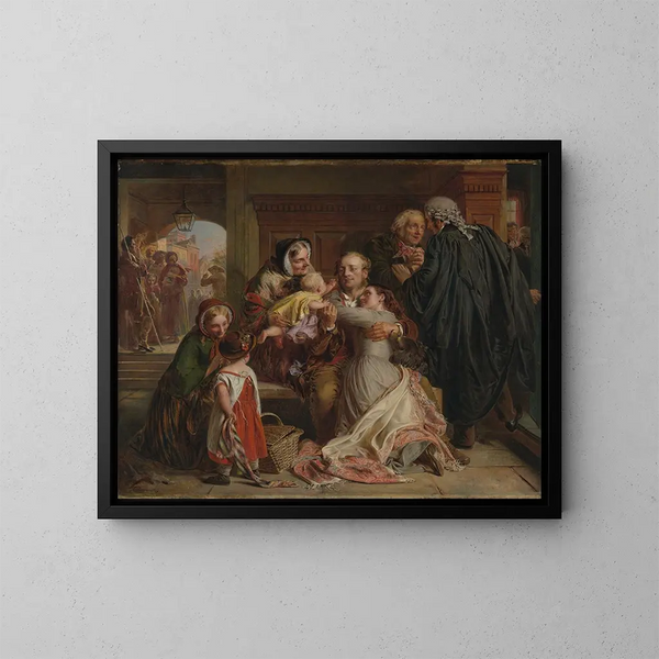 Non coupable - Abraham Solomon — framed artwork on a wall