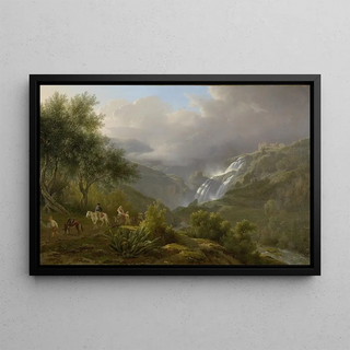 Abraham Teerlink - The Cascades at Tivoli with a Storm Approaching.webp