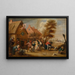 Feria de campaña - Abraham Teniers — cuadro enmarcado en la pared