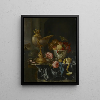 Abraham van Beyeren - Banquet Still Life with Nautilus Cup.webp