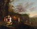 Bacchus y las ninfas en un paisaje - Abraham van Cuylenborch — vista de la obra