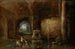 Grotte avec sculptures antiques et femmes se baignant - Abraham van Cuylenborch — artwork view
