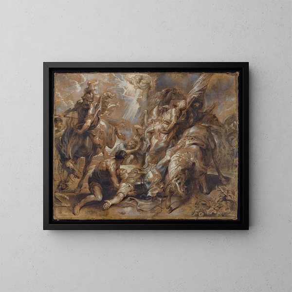 The Conversion of Saint Paul - Abraham van Diepenbeeck — framed artwork on a wall