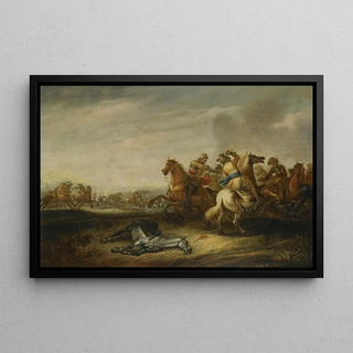 Abraham van der Hoef - A Cavalry Battle.webp