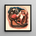 Abstraction - Francis Bernard Shields — framed artwork on a wall